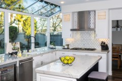 Contemporary Kitchen with a View